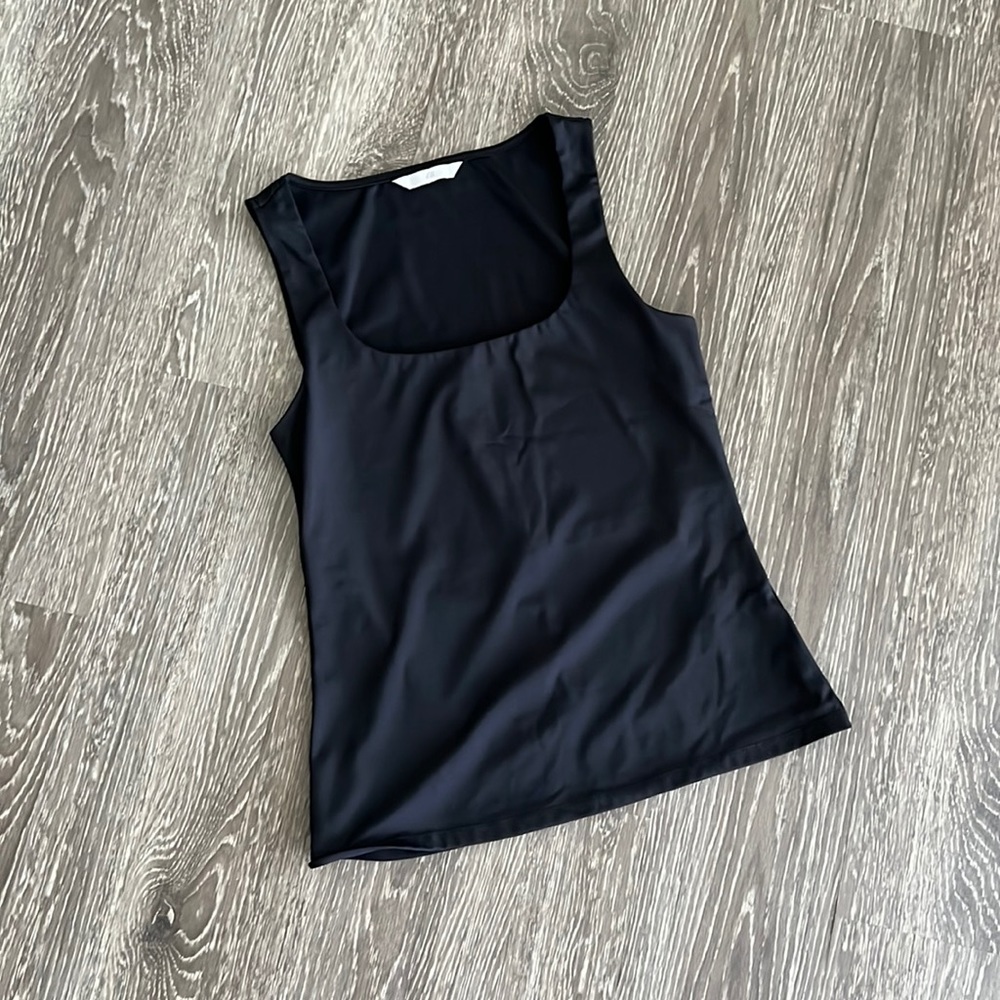 H&M Black Bodycon Stretch Tank Top, S